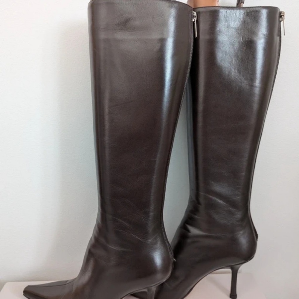 Jimmy Choo Dark Brown Heeled Boots